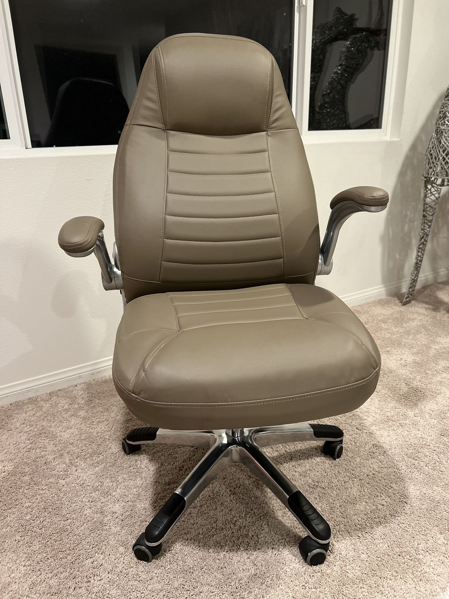 Comfortable Firm Leather Seat Cushion Office Chair