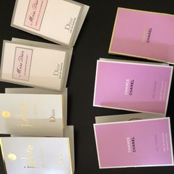 Perfume and lip gloss samples