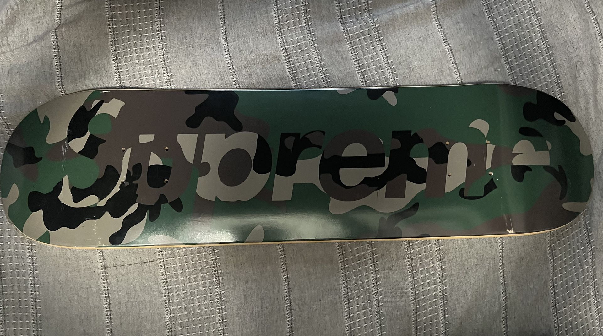 Supreme Camo Logo Skateboard Deck