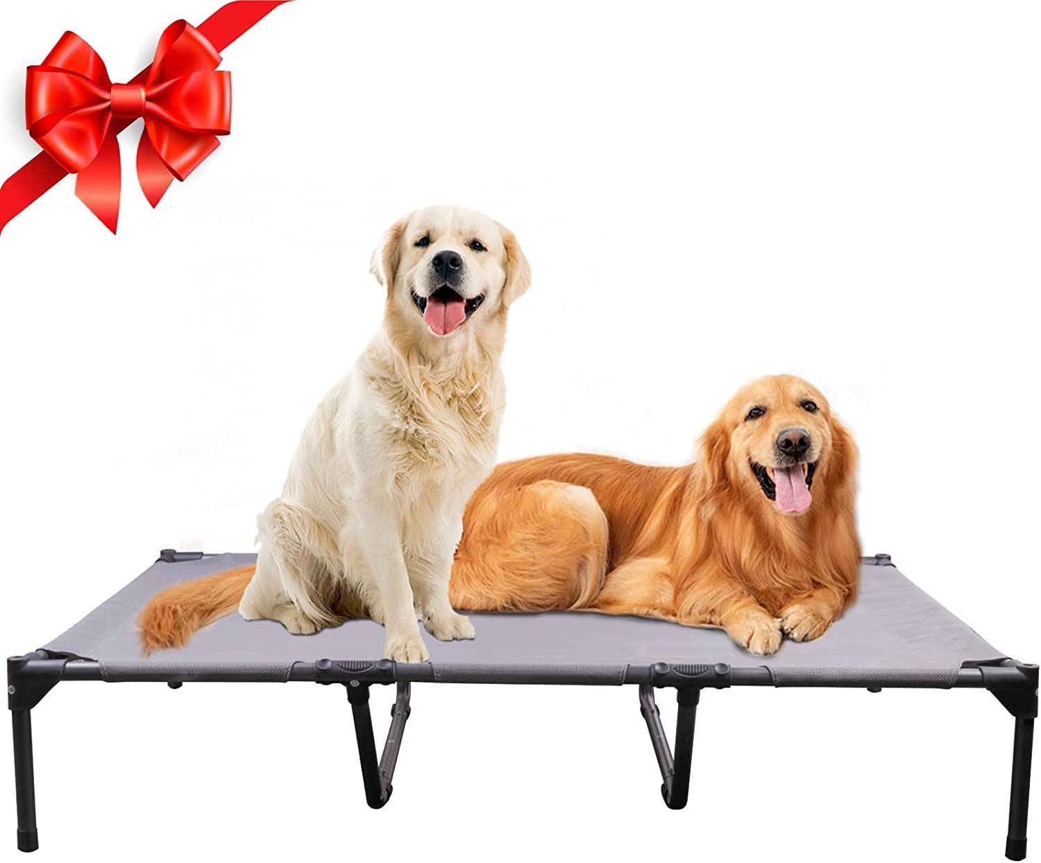Cooling Elevated Dog Bed, Portable Raised Dog Bed for Indoor