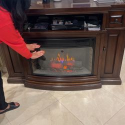 Electric Fireplace Mantle (TV Stand)