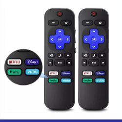 2pack Remote Control Replacement for All Roku TV TCL/Hisense/Onn Roku