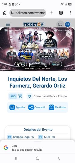 VIP Tables (Los Farmerz & Inquietos)