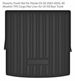 Trunk Mat for Mazda CX-50. 23/26 New