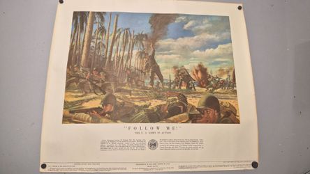 "Follow Me!" U.S. Army WWII Military Poster