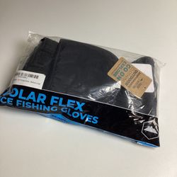 tough outdoors polar flex ice fishing gloves black