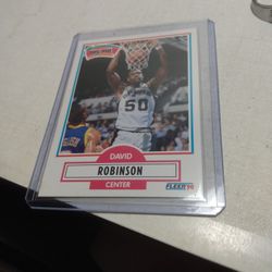 1990 Fleer The Admiral David Robinson Rookie Card