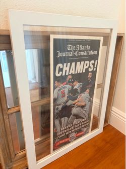 Atlanta Braves 2021 World Series Champions Framed Newspaper - AJC