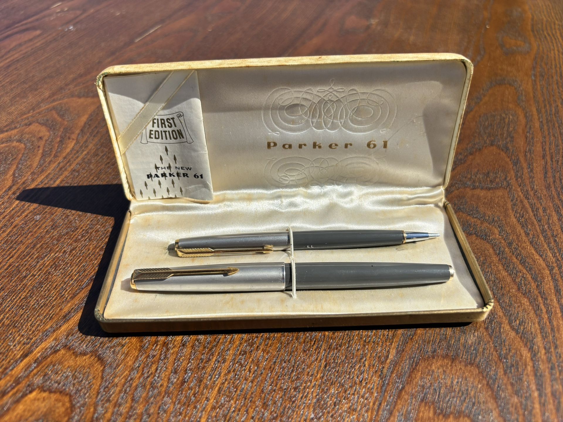 First edition Parker 61 Fountain Pen Set
