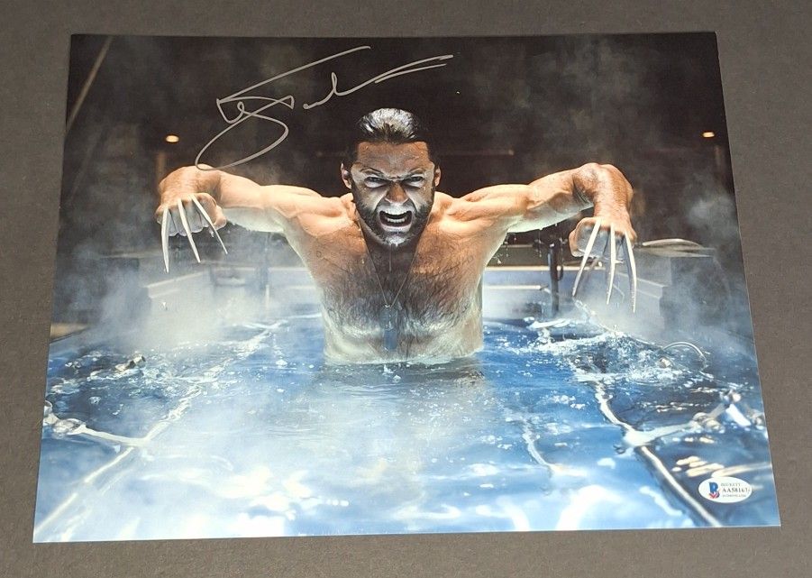 🔥Hugh Jackman autographed 11x14 Beckett COA 🔥