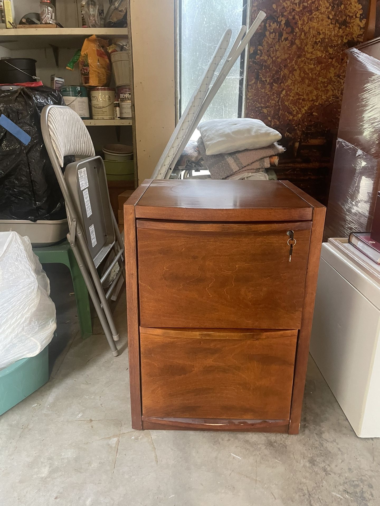 Solid Wood File Cabinet 
