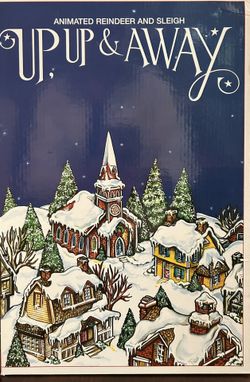 Department 56 Snow Village Animated Reign Deer & Sleigh Up Up & Away 