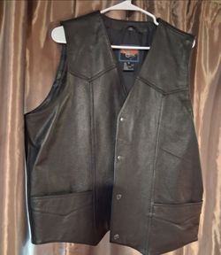 Cripple Creek Leather Vest New XL