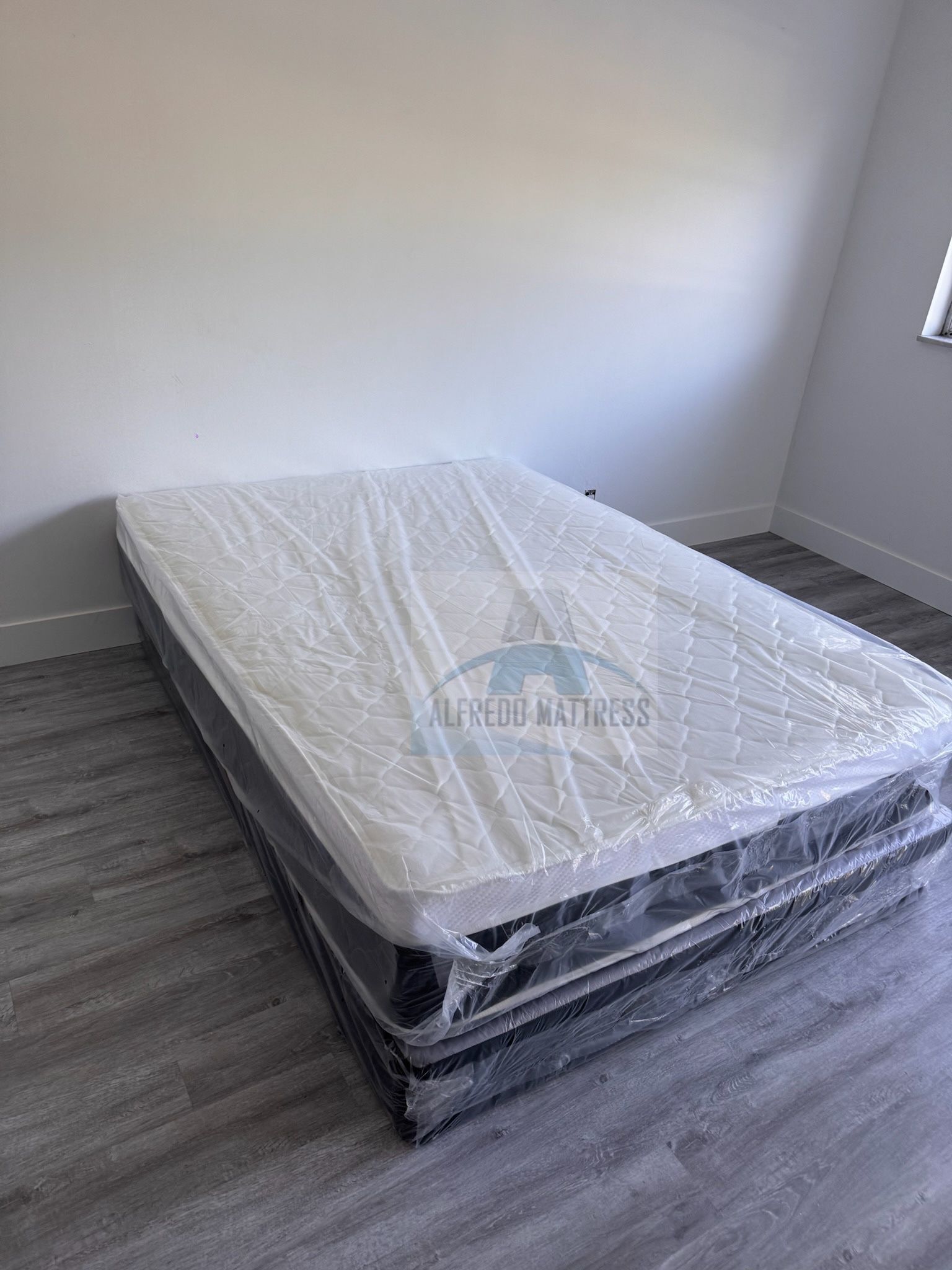 NEW QUEEN PILLOW TOP 60x80 SET MATTRESS AND BOX SPRING 2pcs