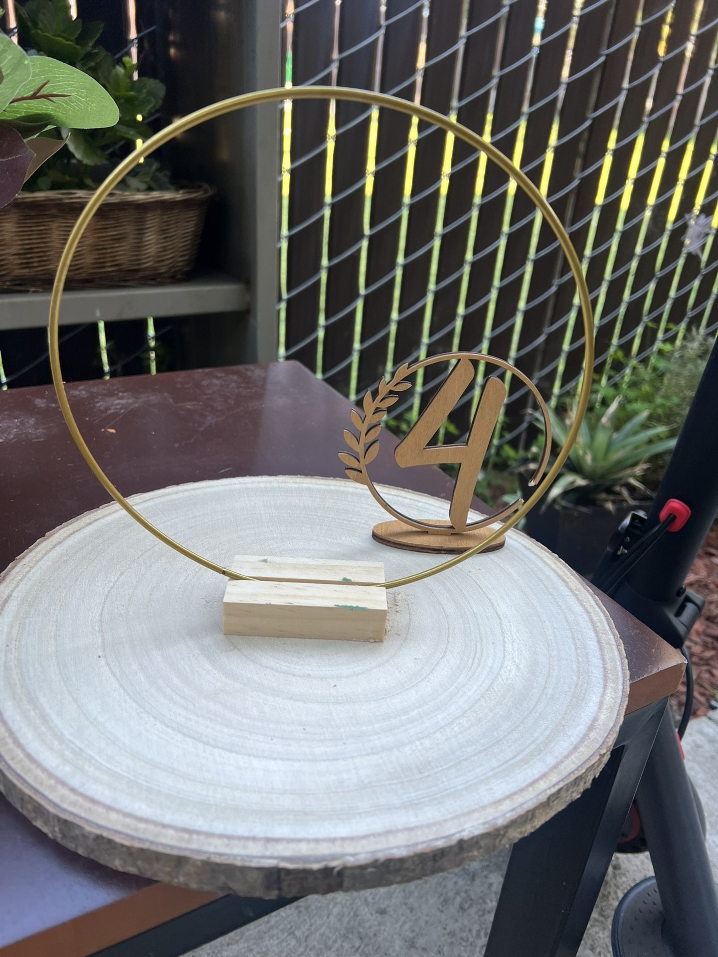 15 Centros de mesa de madera