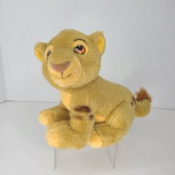 Vintage Disney Store The Lion King Baby Cub Simba 8" Plush Stuffed Animal Toy
