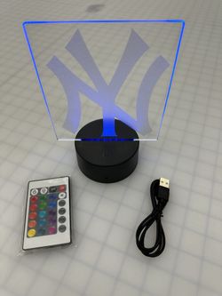 Yankees Multicolored Night Light
