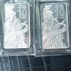 10 Oz Silver Bars 