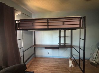 Full Loft bed frame Mattress. not included