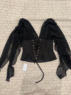 cute black going out top!