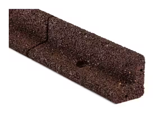 EcoBorder 4 ft. Brown Rubber Landscape Edging