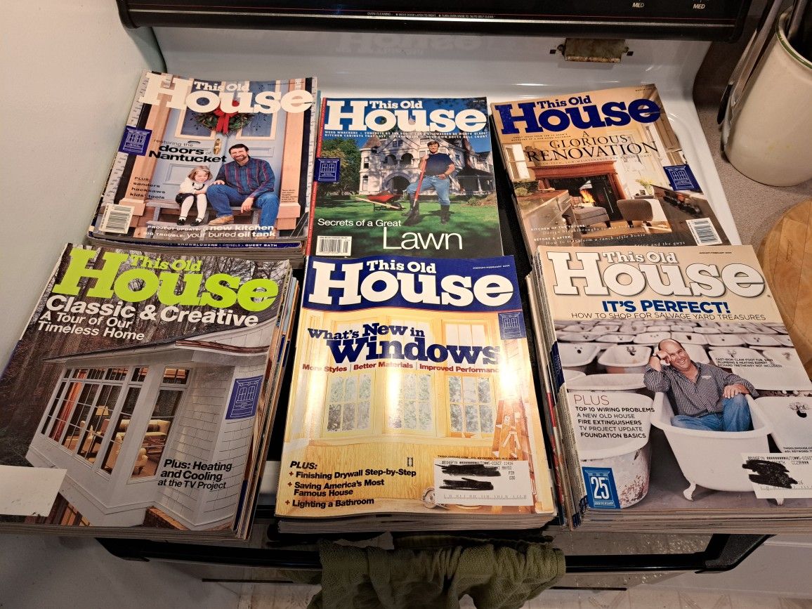 This Old House Magazine Lot - 66 Various Issues 1(contact info removed)