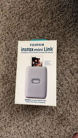 Fujifilm Instax Mini Link Smartphone Photo Printer Bundle