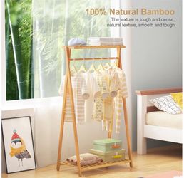 Bamboo clothing rack - brand new in box