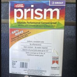 Prism Cement Grout - Bright White - Unopened NEW***