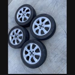 4 - 195/55r16 4x100 4x3.94 Mini Cooper Rims Wheels And Tires!!