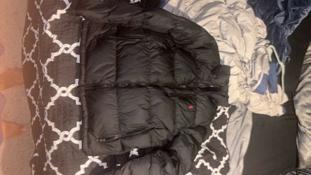 Black Polo puffer jacket brand new large send offers