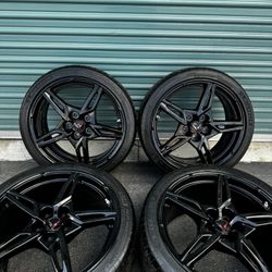 Chevy Corvette C8 Factory Wheels Tires