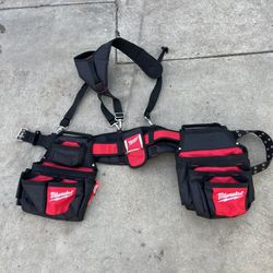 Milwaukee General Contractor Work Waist Tool Belt with Suspension Rig