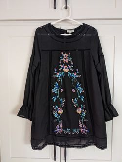 Boho Embroidered Dress