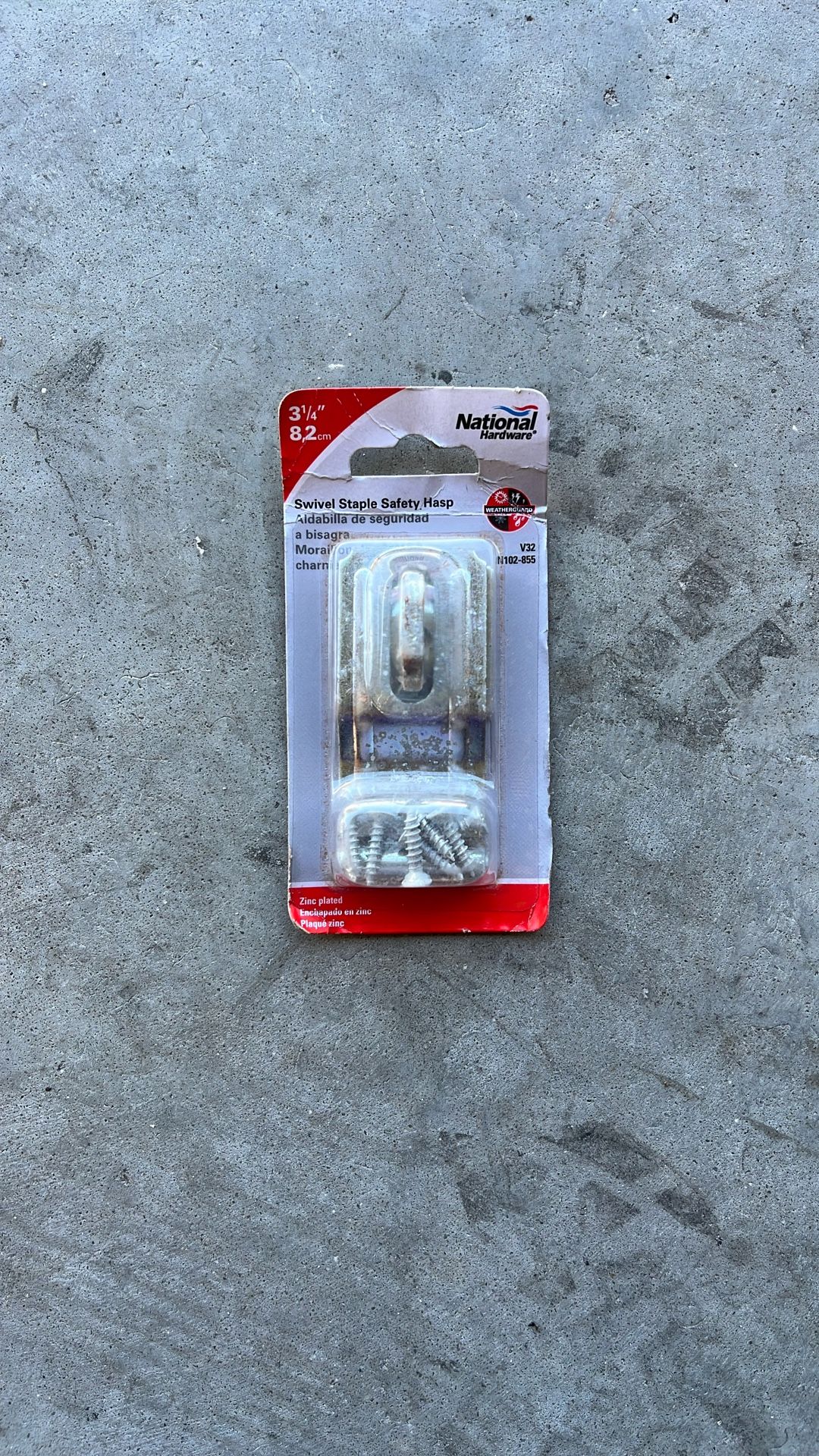 Swivel Staple Safety Hasp 3 1/4”