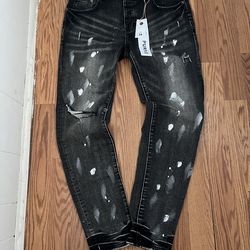 Purple jeans