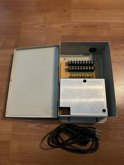 12V 9-Channel CCTV Power Supply Box (120V Input) – Works for Cameras, LED, Access Control