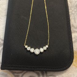 STERLING SILVER 5CTTW MOISSANITE NECKLACE 