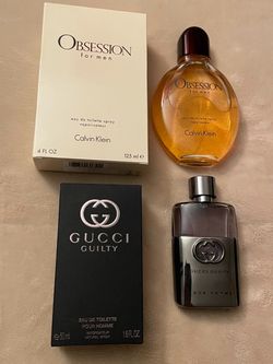 OBSESSION for men Calvin Klein spray & Gucci guilty spray