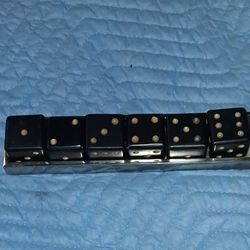 Large Wooden Decoration Dice In Metal Tray