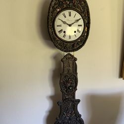 BEAUTIFUL COMTOISE FRENCH WALL CLOCK