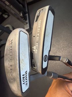 Odyssey White ice and Odyssey white hot putters
