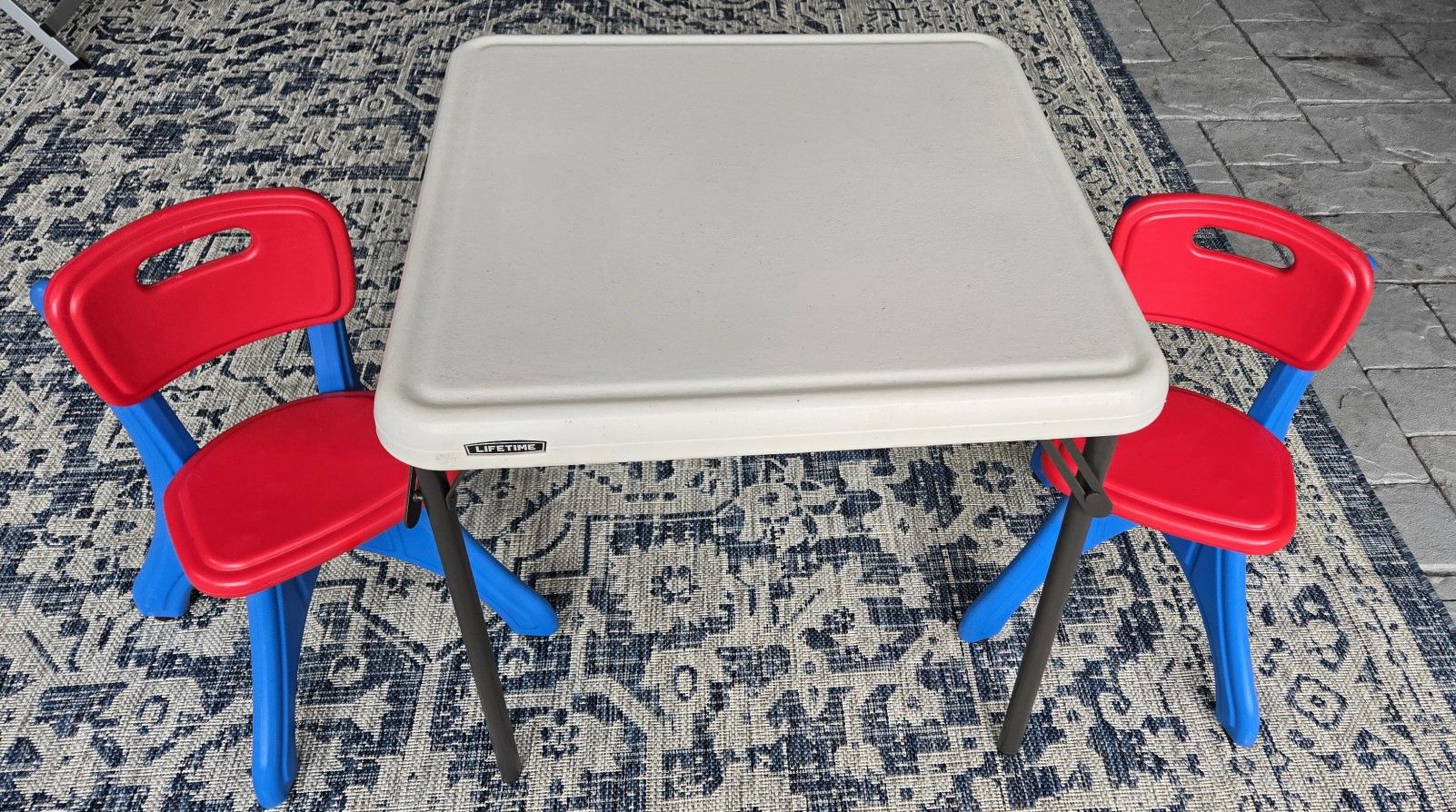 Kids Lifetime Table & 2 Chairs