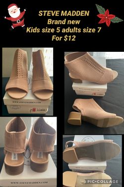 Steve Madden Brand New Shoes Kids Size 5 Adults Size 7 For $12