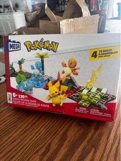 Pokémon kanto region team mega blocks