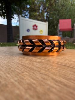 🔥🖤 Vintage Unisex Copper Chain Link Cuff Bracelet