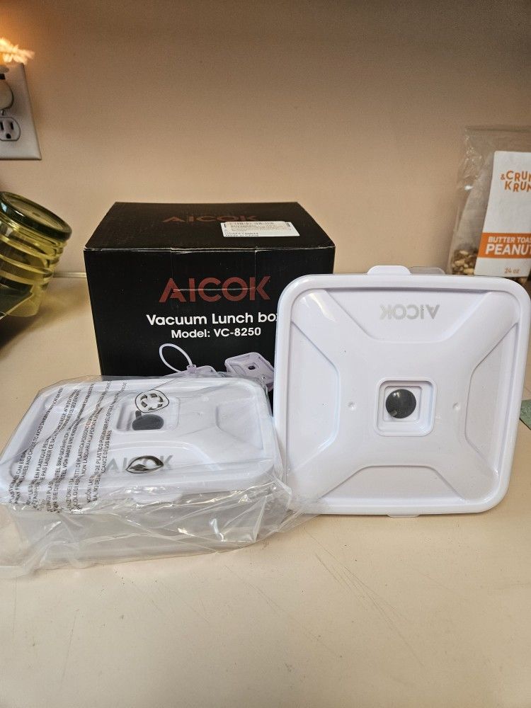 Lunch Box Container Set AICOK Vacuum Seal Food Storage Travel Model VC-8250