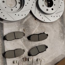 90-05 Honda Civic Front Rotors And Brakes 