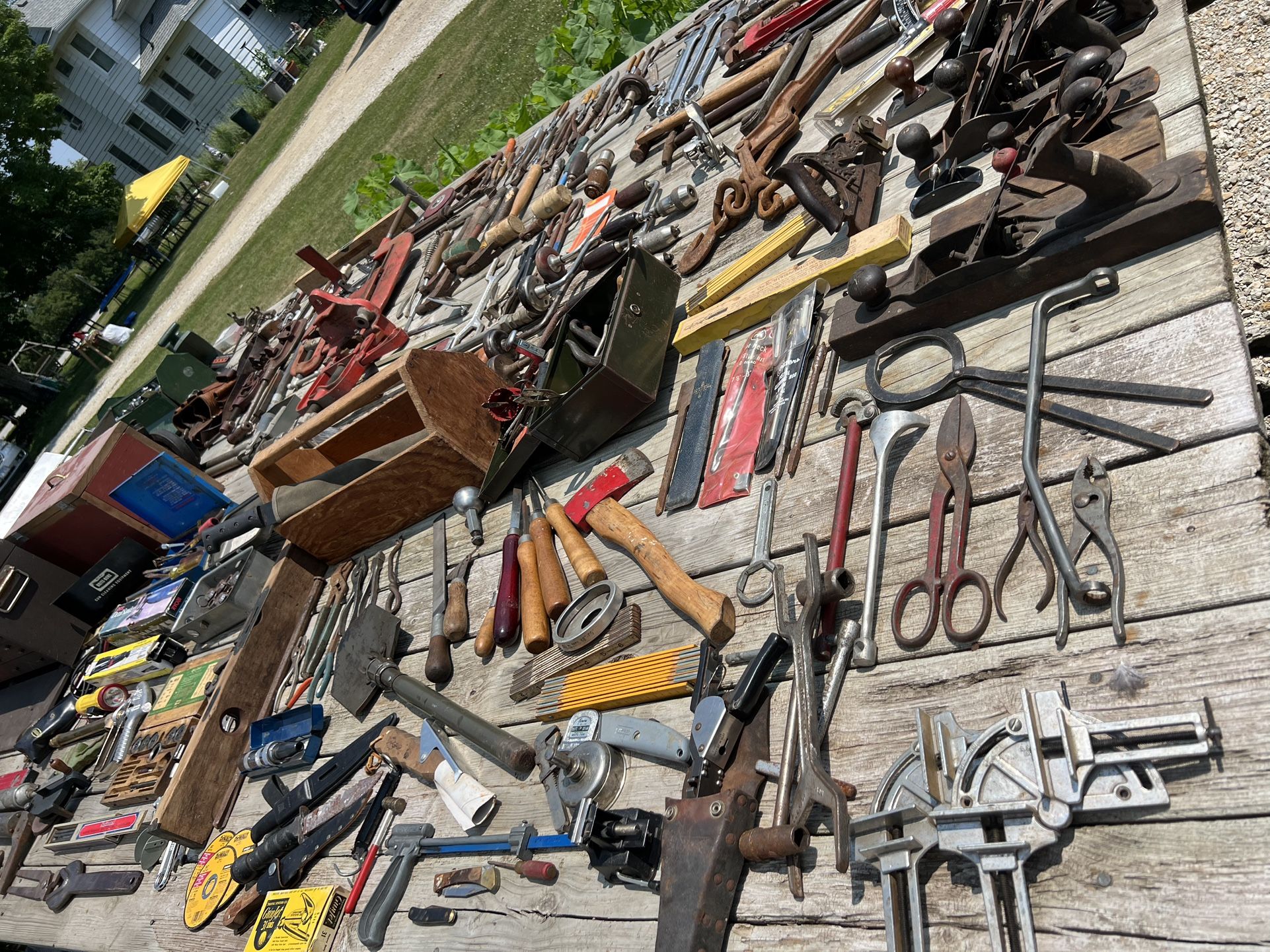 Huge Hayrack Of Tools