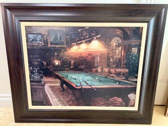 Framed Billiards Room Art Print